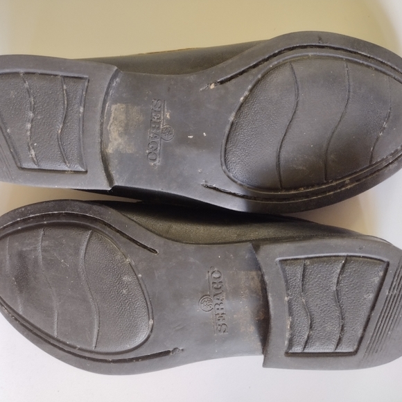 COPY - Sebago Leather Loafers, hand stiched, blk/D Brown, L/7W - Picture 3 of 10